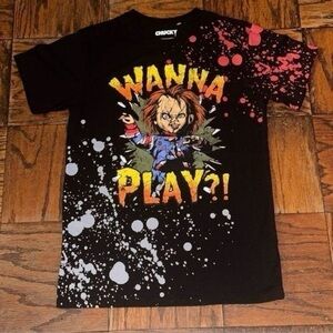Chucky  Men’s Black Graphic Tee - Short Sleeve M